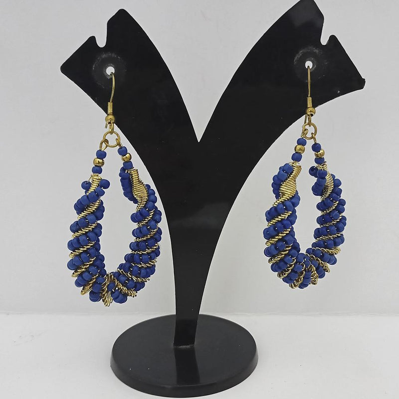 Jeweljunk Gold Plated Beads Dangler Earrings  - 1309094A
