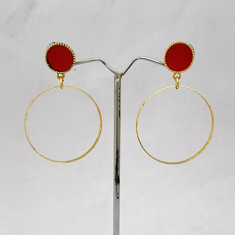 Kriaa Gold Plated  Dangler Earrings