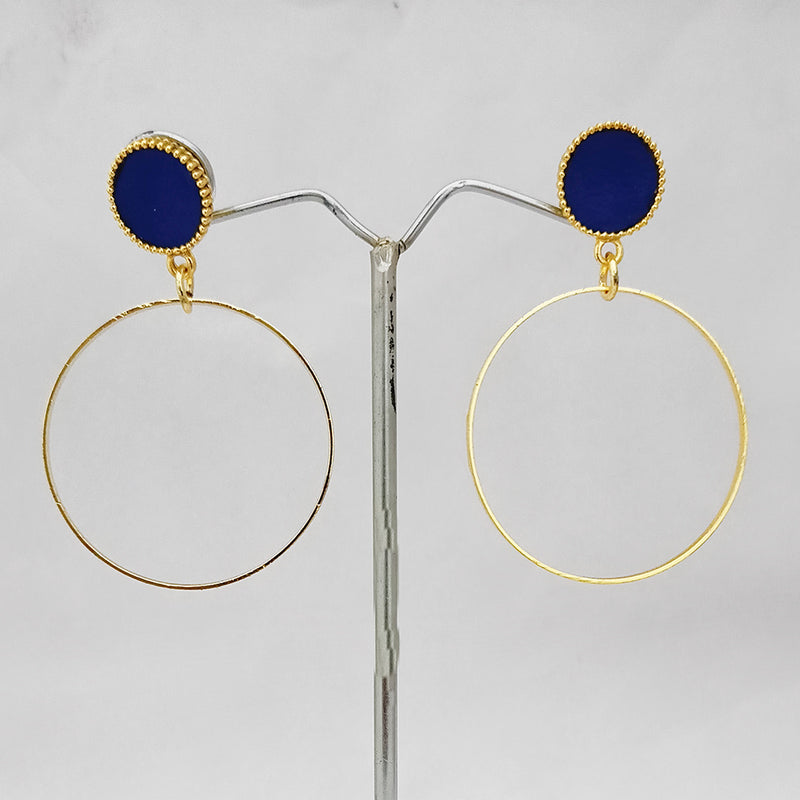 Kriaa Gold Plated  Dangler Earrings