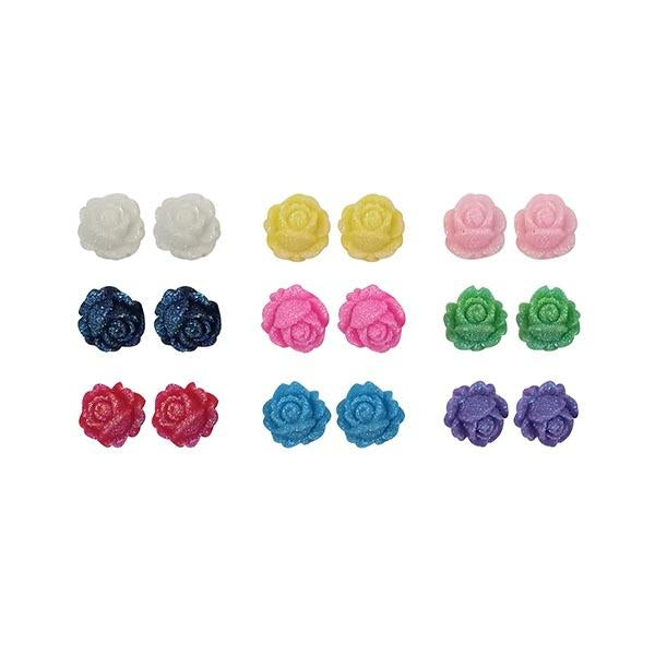 14Fashions Multicolor 9 Pair Of Stud Earrings Set - 1309205A