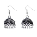 Jeweljunk Drop Oxidised Jhumki Earrings - 1309304