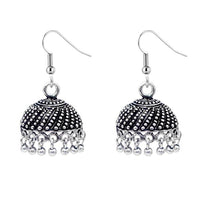 Jeweljunk Drop Oxidised Jhumki Earrings - 1309304