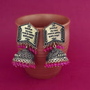 Jeweljunk Pink Beads Gold Plated Jhumki Earrings - 1309384F