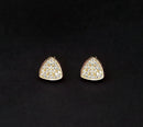 Urthn Gold Plated Austrian Stone Stud Earrings - 1309904A
