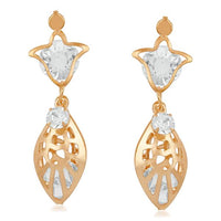 Urthn Gold Plated Stone Dangler Earrings - 1310615B