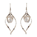 Urthn Austrian Stone Silver Plated Dangler Earrings - 1310645C