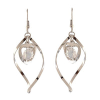 Urthn Austrian Stone Silver Plated Dangler Earrings - 1310645C