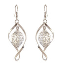 Urthn Silver Plated Austrian Stone Dangler Earrings - 1310647C