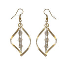 Urthn Gold Plated Austrian Stone Dangler Earrings - 1310649B