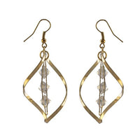 Urthn Gold Plated Austrian Stone Dangler Earrings - 1310649B