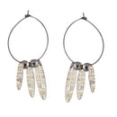 Urthn Silver Plated Round Shape Hoop Earrings - 1310656B