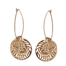 Urthn Gold Plated Round Shape Hoop Earrings - 1310660A