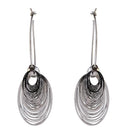 Urthn Rhodium Plated Dangler Earrings - 1310666A