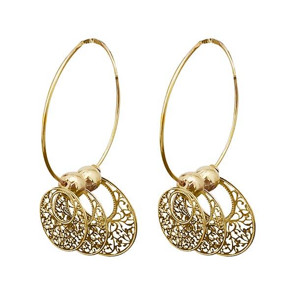 Urthn Gold Plated Dangler Earrings - 1310668A