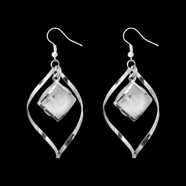 Urthn Silver Plated Dangler Earrings - 1310669