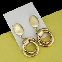 Urthn Gold Plated Dangler Earrings - 1310674B