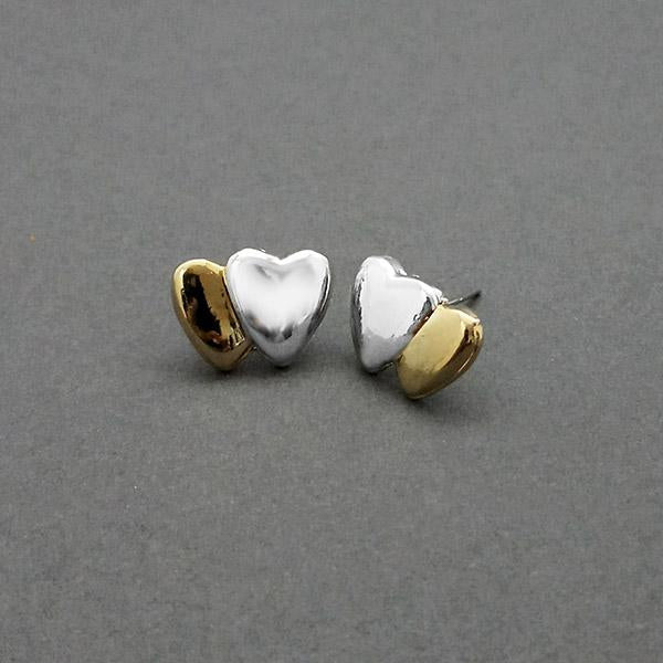 Urthn 2 Tone Plated Assorted Stud Earrings - 1310724