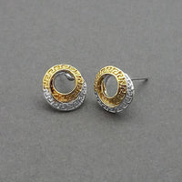 Urthn 2 Tone Plated Assorted  Stud Earrings - 1310726