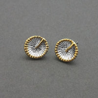 Urthn 2 Tone Plated Assorted  Stud Earrings - 1310732