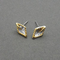 Urthn 2 Tone Plated Assorted  Stud Earrings - 1310733