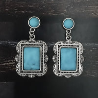 Urthn Silver Plated Beads Dangler Earrings