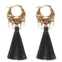 Jeweljunk Grey Thread Gold Plated Earrings - 1310951C