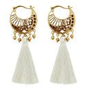 Jeweljunk White Thread Gold Plated Earrings - 1310953D