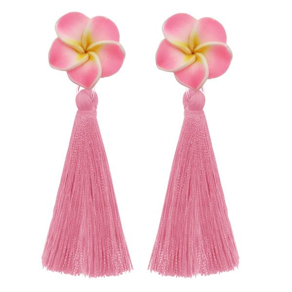 Tip Top Fashions Thread Gold Plated Tassel Earrings - 1310968A