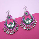 Jeweljunk Pink Meenakari Afghani Earrings - 1311054N