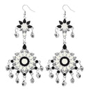 Jeweljunk Silver Plated White Meenakari Afghani Earrings - 1311064A