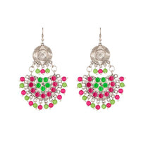 Jeweljunk Meenakari Beads Afghani Earrings - 1311212B