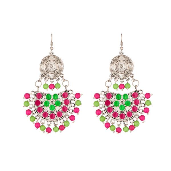 Jeweljunk Meenakari Beads Afghani Earrings - 1311212B