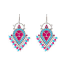 Jeweljunk Meenakari Beads Afghani Earrings - 1311213A