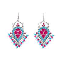 Jeweljunk Meenakari Beads Afghani Earrings - 1311213A