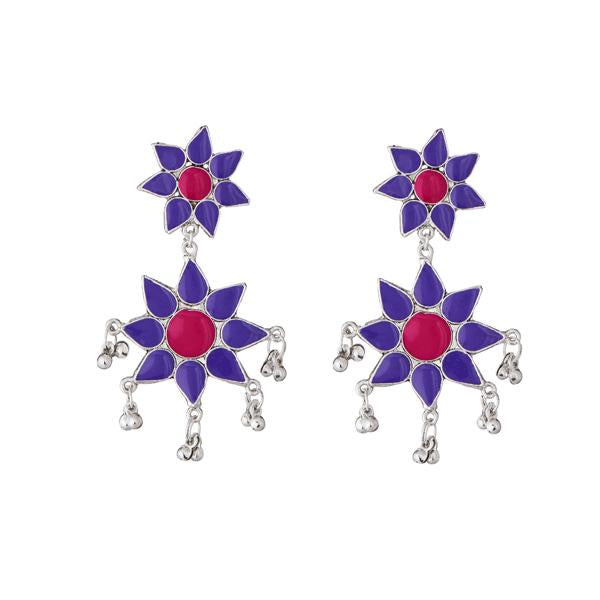 Jeweljunk Meenakari Beads Afghani Earrings - 1311218F