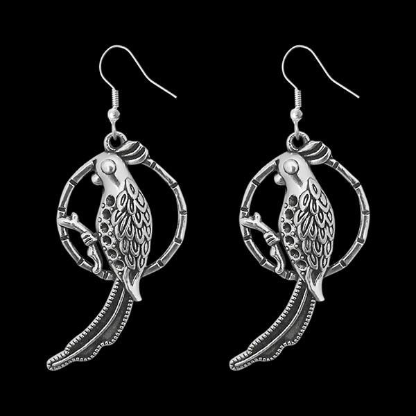 Jeweljunk Oxidised Dangler Earrings - 1311231