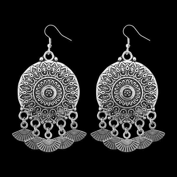 Jeweljunk Oxidised Afghani Earrings - 1311240