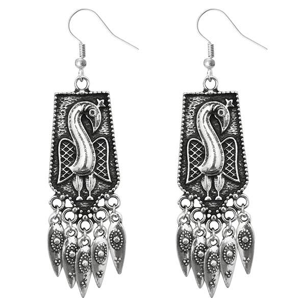 Jeweljunk Oxidised Dangler Earrings - 1311241