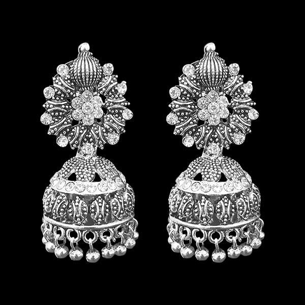 Jeweljunk Oxidised Beads Drop DanglerJhumki Earrings - 1311269