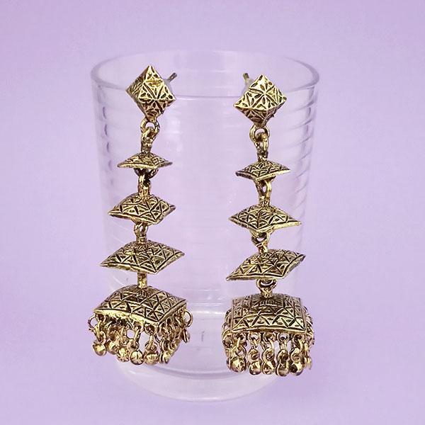 Jeweljunk Gold Plated Jhumki Earrings - 1311293B