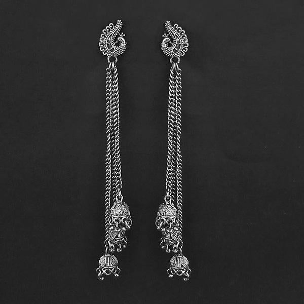 Jeweljunk Oxidised Beads Dangler Jhumki Earrings - 1311590