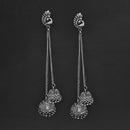 Jeweljunk Oxidised Beads Dangler Jhumki Earrings - 1311593