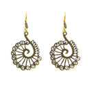 Tip Top Fashions Antique Gold Plated Dangler Earrings - 1311604