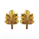 Kriaa Floral Design Gold Plated Stud Earrings - 1311757