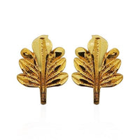Kriaa Floral Design Gold Plated Stud Earrings - 1311757