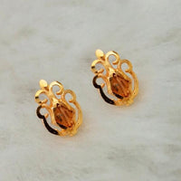 Kriaa Gold Plated Stud Earrings - 1311789