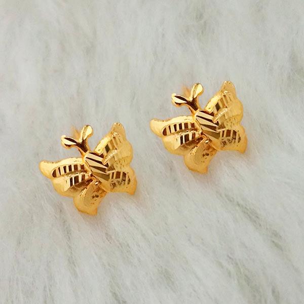 Kriaa Gold Plated Stud Earrings - 1311792