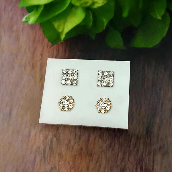 14Fashions Set of 2 Stud Earrings Combo - 1312134