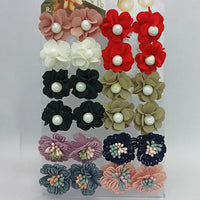 14Fashions Set of 12 Stud Earrings Combo ( Assorted Color )