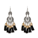 Jeweljunk 2 Tone Plated Black Thread Earrings - 1312302F